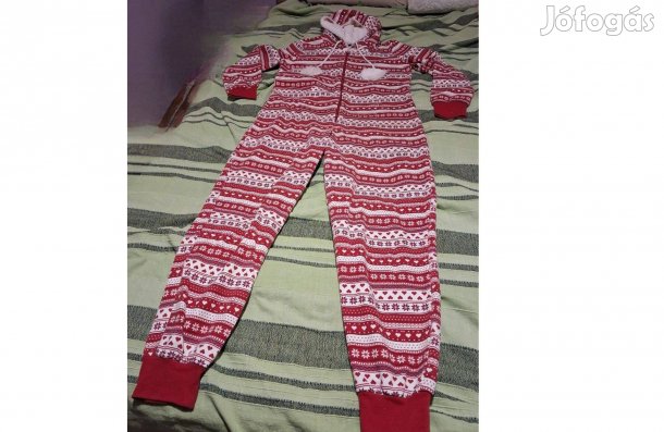 F&F női karácsonyi mintás overál/kezeslábas S
