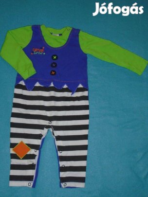 F&F pamut mintás rugdalózó 9-12 hó (méret 80)