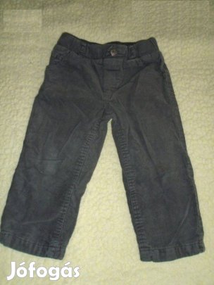 F&F sötét színű bélelt nadrág 18-24 hó (méret 86 / 92)