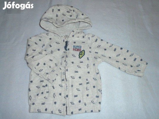 F&F szürke és kapucnis pulóver 3-6 hó (méret 68)