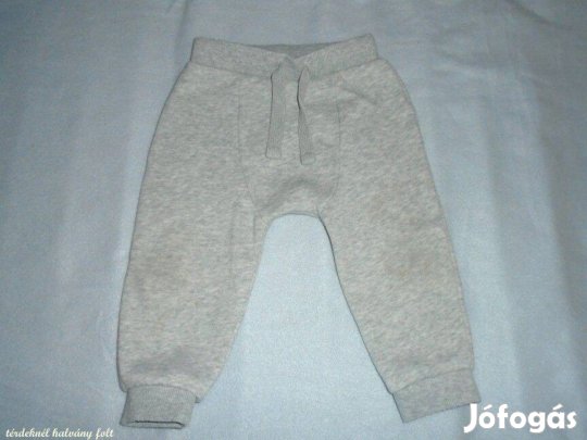 F&F szürke jogger nadrág 9-12 hó (méret 80)