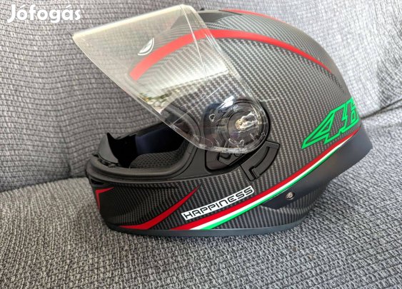 F G N zárt bukósisak L méret megkímélt, alig használt, kameratartóval