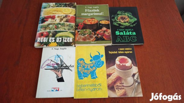 F. Nagy Angéla szakácskönyv csomag / 6 db könyv