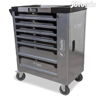 F-tools króm műhelykocsi felszerelve, bontatlanul, többféle kivitelben