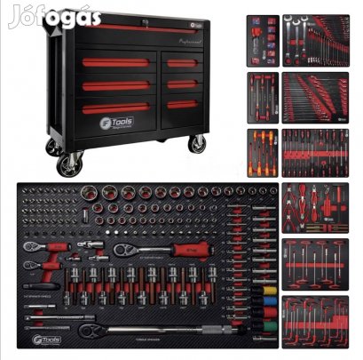 F-tools műhelykocsi 10 fióknyi szerszámmal akár házhoz is