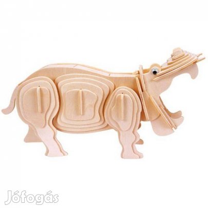 Fa 3D Puzzle - Víziló (45db-os) (_)