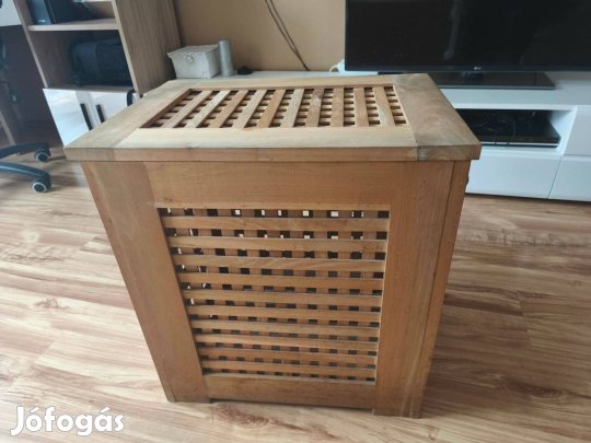 Fa-Rácsos Tároló Láda ( Felhajtható fedéllel)