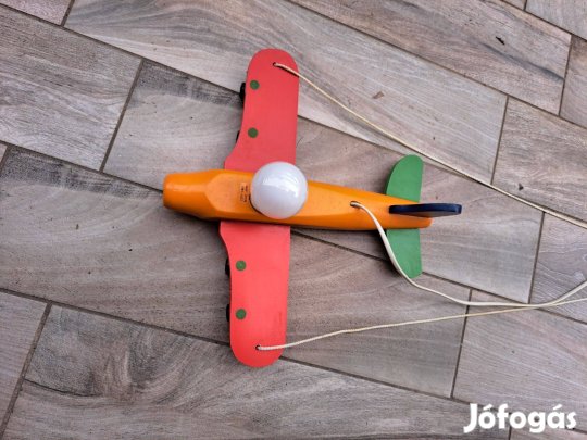 Fa Repülőgép Mennyezeti lámpa gyerekszobába eladó!!! LED Izzó: 1x E27