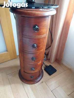 Fa, fiókos TV tartó oszlop