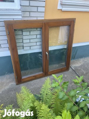 Fa ablak 128x118 hőszigetelt üveg