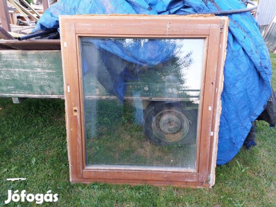 Fa ablak bukó-nyiló 2 réteg hőszigetelt üveg sz;108 m;122 a képen láth