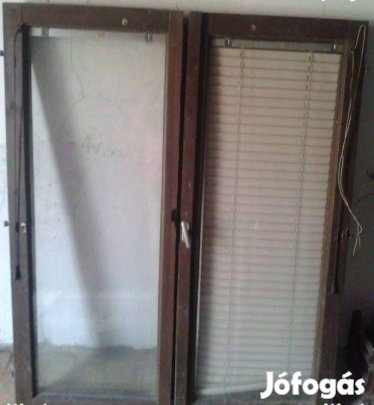 Fa ablak üvegezett kétszárnyú 8 db