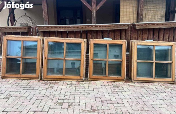 Fa ablakok több méretben,szép állapotban 35000 Ft