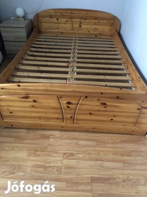 Fa ágykeret ajándék matraccal 140x200