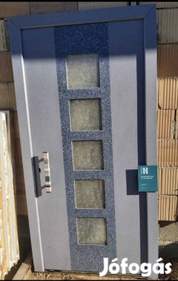 Fa ajtó műkő bevonattal 110×215