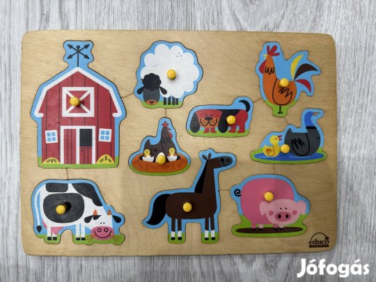 Fa állatos kirakók