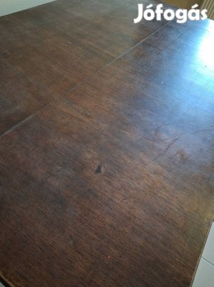 Fa asztal art-deco 1,14×0,74 méretű