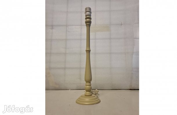 Fa asztali lámpa krém színben 54 cm magas