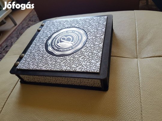 Fa csokoládé bonbon tartó doboz díszdoboz apróságokat tároló doboz