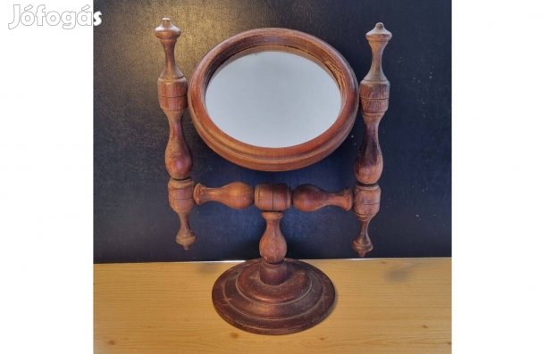 Fa dekor tükör, smink tükör
