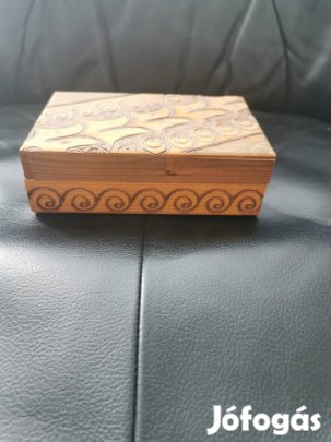 Fa díszdoboz retro