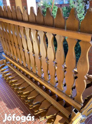 Fa erkélykorlát eladó