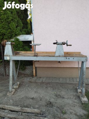 Fa eszterga motorral együtt eladó