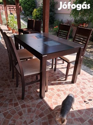 Fa étkező garnitúra+2 bárszék eladó!