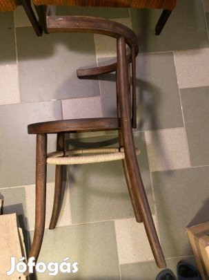 Fa étkező irodai konyhai pálcás retró mid century art deco szék