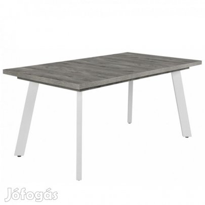 Fa étkezőasztal fehér lábbal Frizo szürke T28826-2-7055