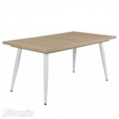 Fa étkezőasztal fehér lábbal Sonoma tölgy T28815-2-6998