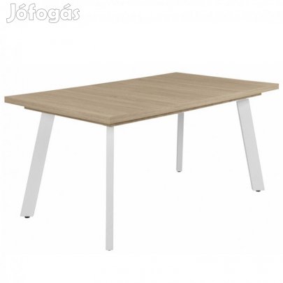 Fa étkezőasztal fehér lábbal Sonoma tölgy T28826-2-7060