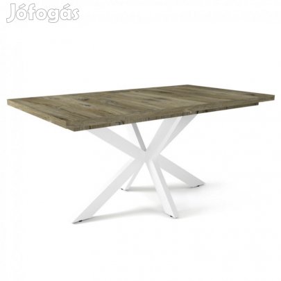 Fa étkezőasztal fehér lábbal Sötét justus tölgy T28001-2-6923