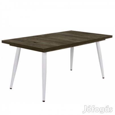 Fa étkezőasztal fehér lábbal Sötét justus tölgy T28815-2-6999