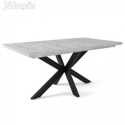 Fa étkezőasztal fekete lábbal Frizo szürke T28002-2-6928