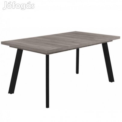 Fa étkezőasztal fekete lábbal San remo tölgy T28825-2-7048