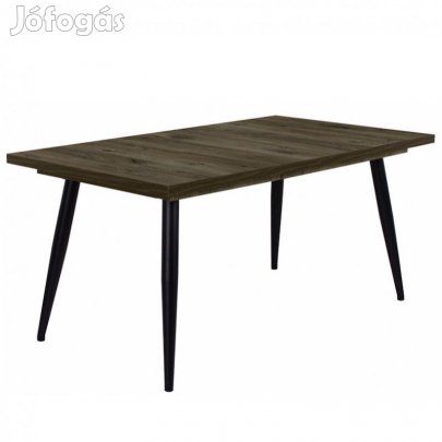 Fa étkezőasztal fekete lábbal Sötét justus tölgy T28814-2-6988