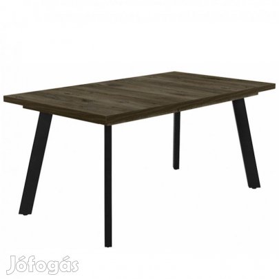 Fa étkezőasztal fekete lábbal Sötét justus tölgy T28825-2-7050