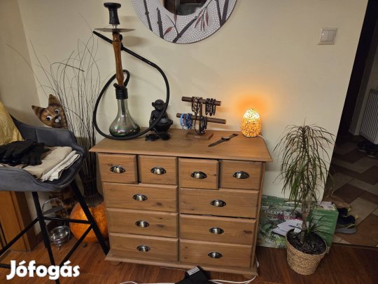 Fa fiókos komód 