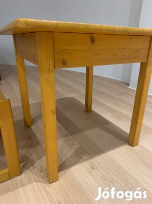 Fa gyerek kisasztal székk