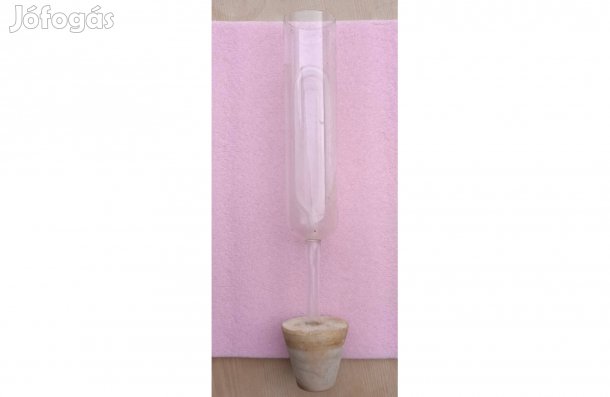 Fa hordóhoz nagy méretű üveg kotyogó , használt