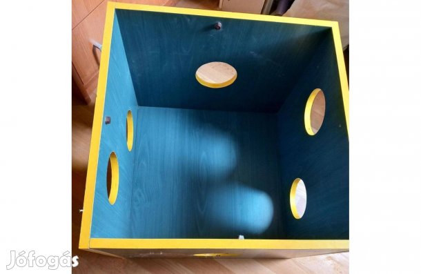 Fa játék tároló doboz 50x50x40 cm