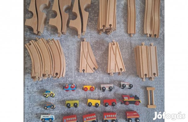 Fa játékvonat, 81 db-os