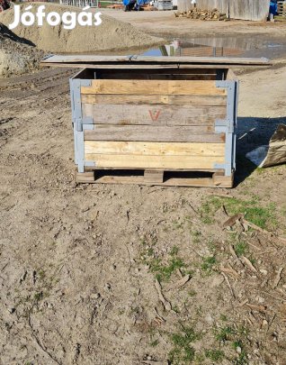 Fa kaloda szállító és tároló felújított