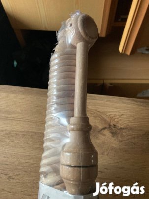 Fa karnis,natur színben egysoros kivitelben,3m-es