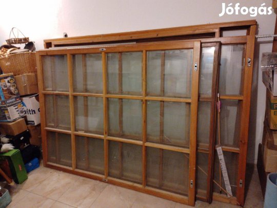 Fa keretben 2 szimpla üvegű ablak eladó ( 2 méret is van)
