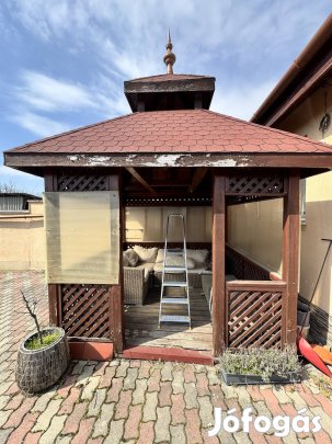 Fa kerti filagória / pavilon 2,8×2,8 m, bontandó