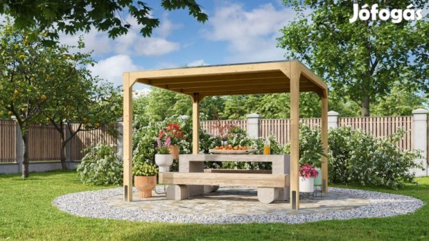 Fa kerti pavilon P05576