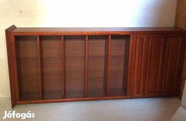 Fa könyvszekrény 224x94x30