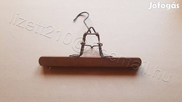 Fa nadrág akasztó vállfa retro A01